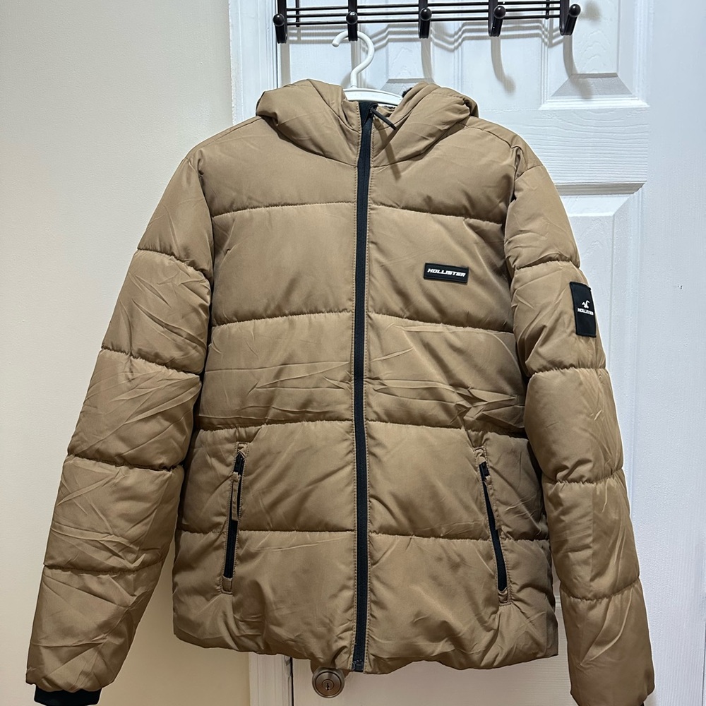Hollister Brown Puffer Jacket